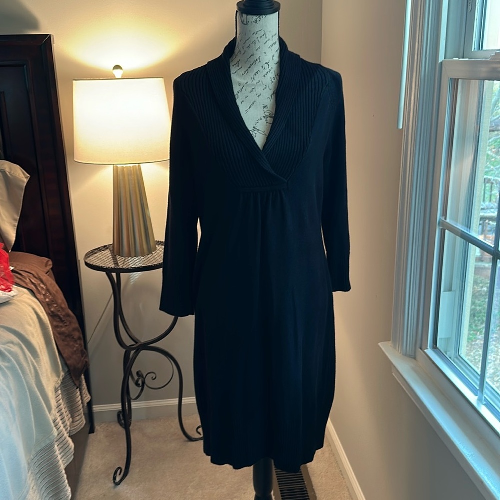 Calvin Klein black sweater dress